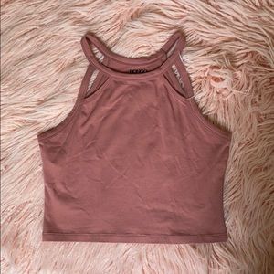 Dusty pink crop top